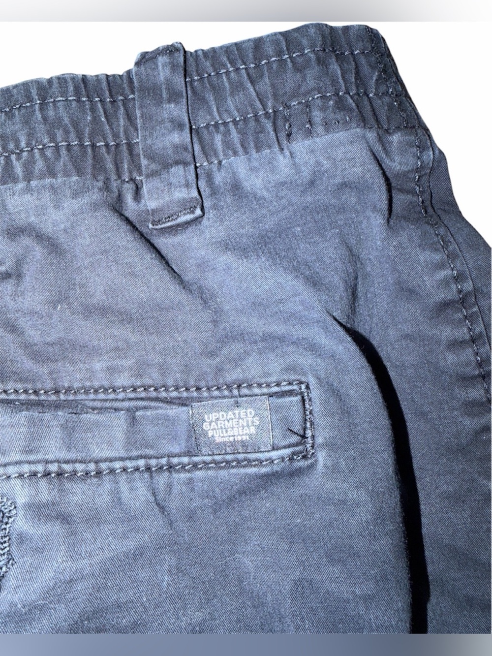 Size 34 Blue Islander Linen, Banana Republic, Pull&Bear Men’s Shorts Bundle of 3 - Picture 12 of 15